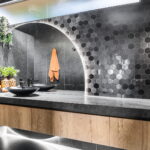 Caesarstone Kitchen Benchtop and Splashback Empira White -Black Tempal - Excava_Colour 2
