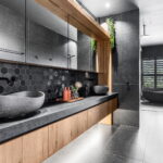 Caesarstone Kitchen Benchtop and Splashback Empira White - Black Tempal - Excava_Colour 3
