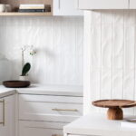 Caesarstone White Kitchen Benchtop and Splashback - Caesarstone® Mineral Cloudburst Concrete™