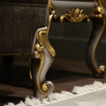 Traditional materials Gold _ copper accents