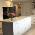 Caesarstone_White Kitchen Benchtop and Splashback_Arabetto_Colour 1