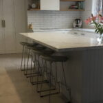 Caesarstone_White Kitchen Benchtop and Splashback_Arabetto_Colour 4