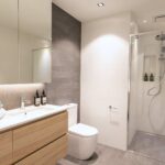 Caesarstone 6011 Intense White - Algo Mas Buildtec Group - Norwood Green Bathroom