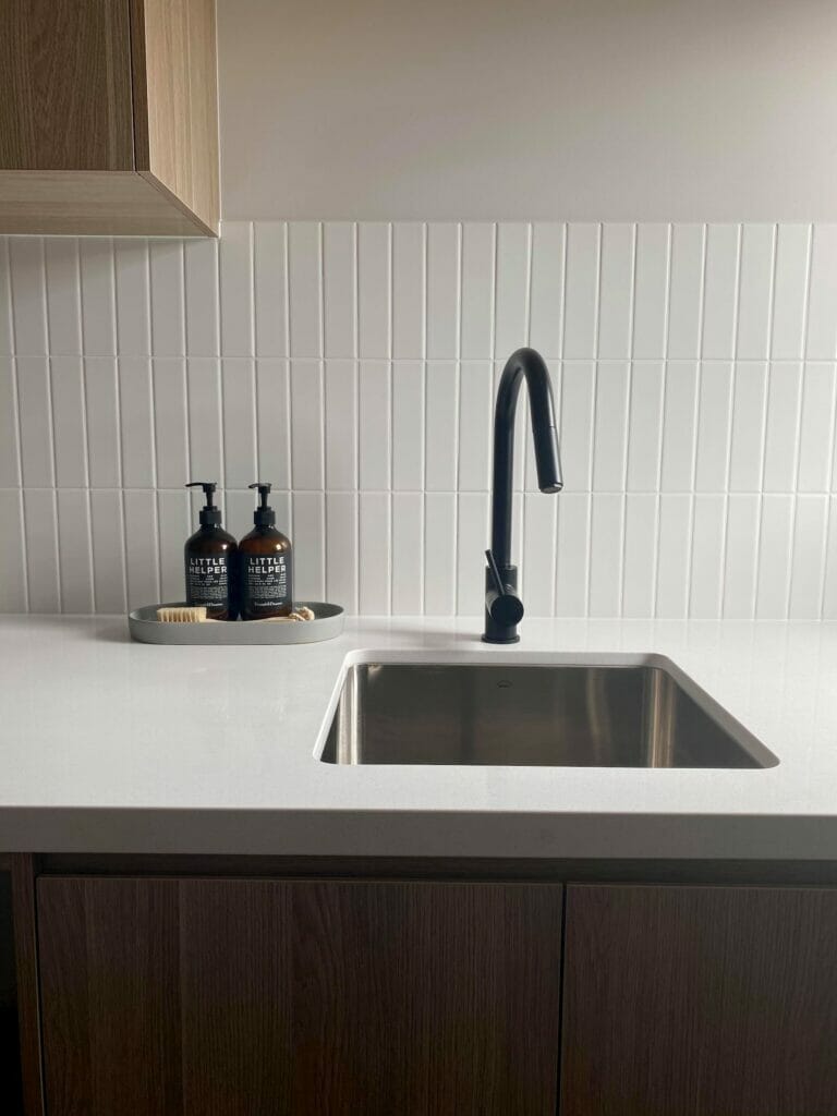 Caesarstone 6011 Intense White - Macarthur Marble Granite Laundry