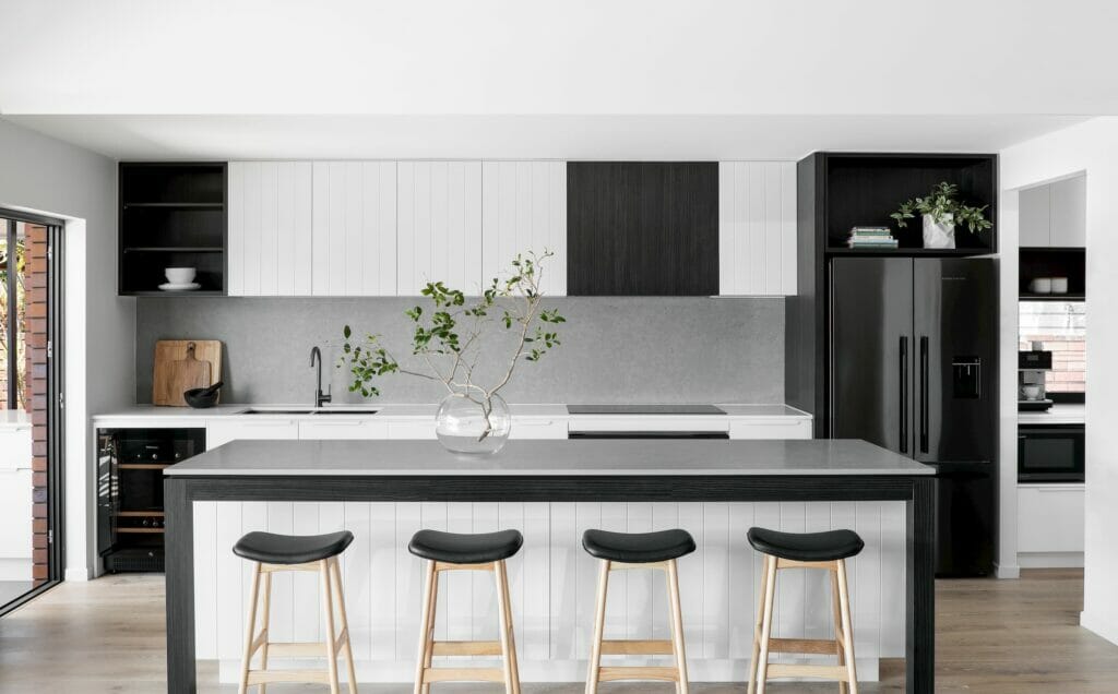 concrete island kitchen design