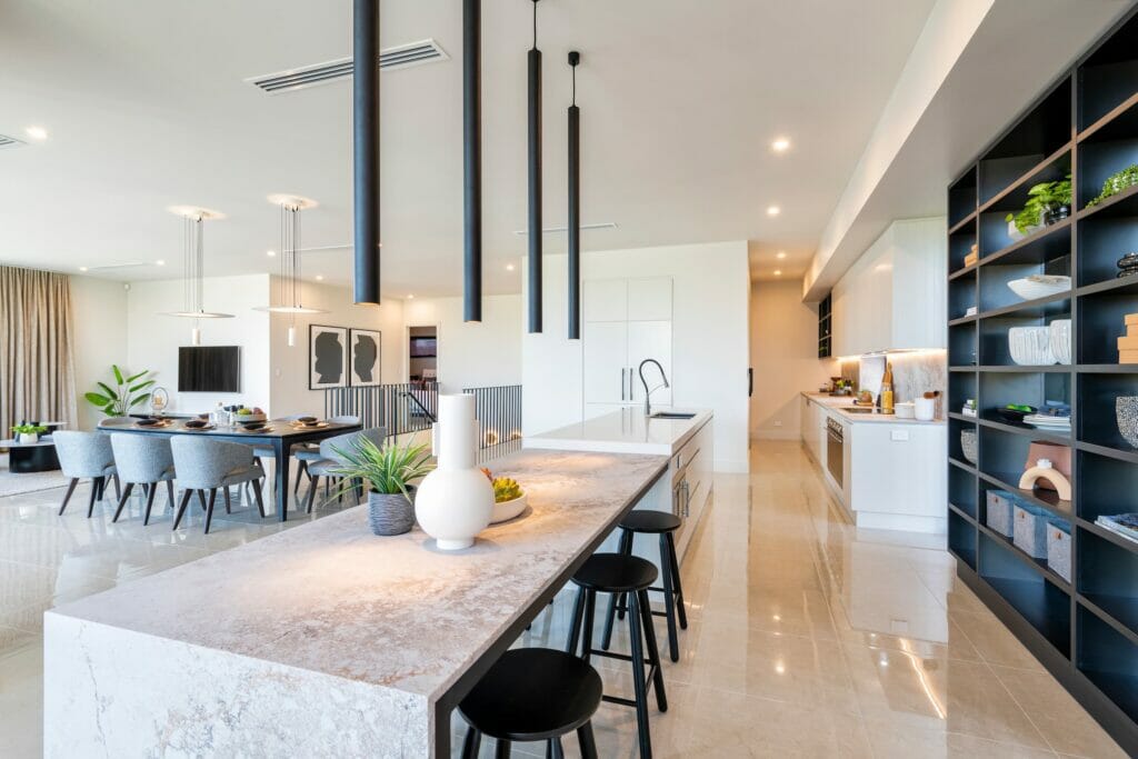 Caesarstone excava and osprey bencthtop