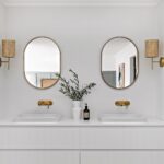 White bathroom vanity benchtop from Caesarstone