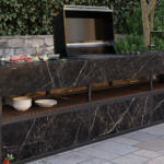 Caesarstone® 511 Smokestone™ Outdoor Kitchen