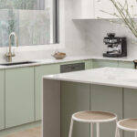 Caesarstone Lunar Frost and Marbannova surfaces in kitchen - Level Built_SummerHill-AUS