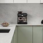 Caesarstone Lunar Frost and Marbannova surfaces in kitchen - Level Built_SummerHill-AUS