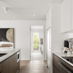 Caesarstone 5132 Celestial Sky surface in modern kitchen