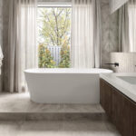 Caesarstone 5132 Celestial Sky surface in modern kitchen