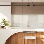 Caesarstone 5441 Glacier Flow Kitchen