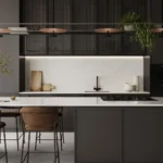 Caesarstone 5441 Glacier Flow Kitchen