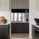 Caesarstone 5444 Lunar Frost surface in modern kitchen with island