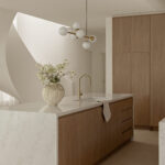 Caesarstone 5444 Lunar Frost in modern kitchen