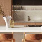 Caesarstone 5444 Lunar Frost Kitchen