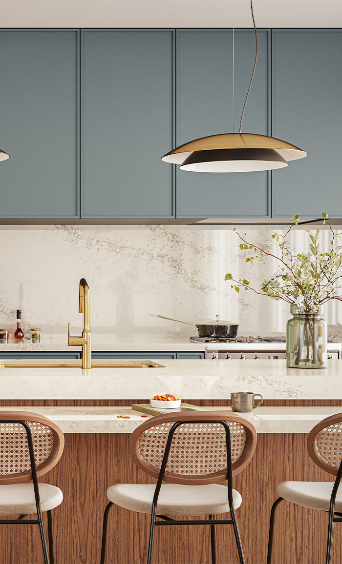 Caesarstone 5132 Celestial Sky Kitchen