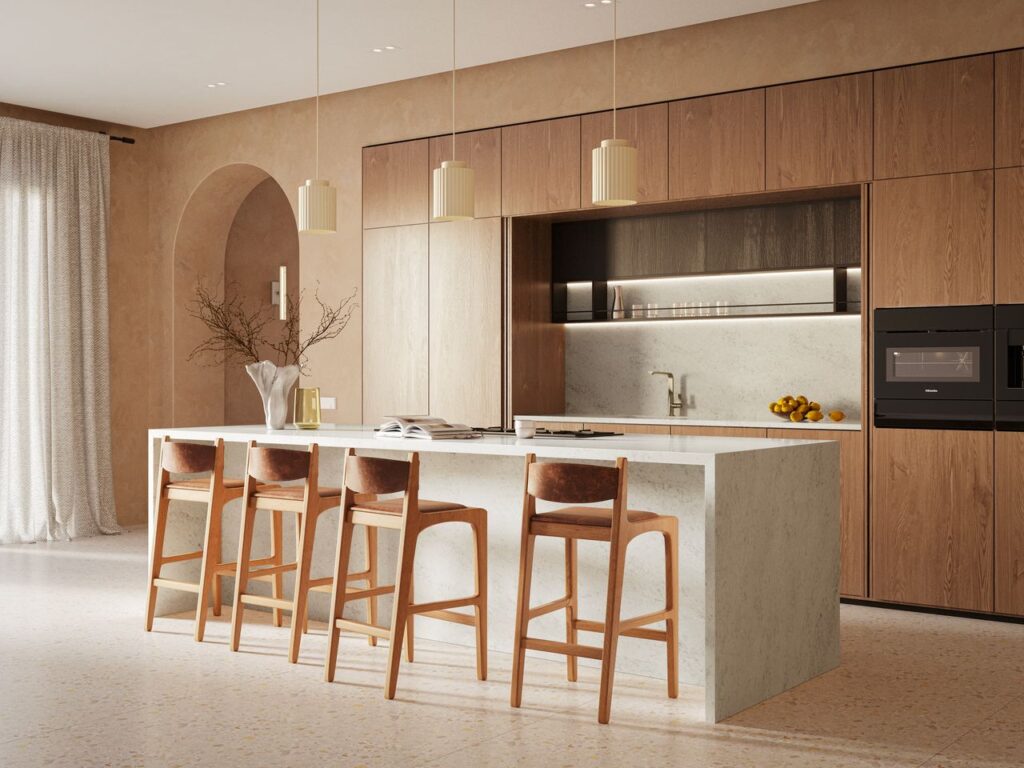 lunar frost kitchen benchtop beige style kitchen 