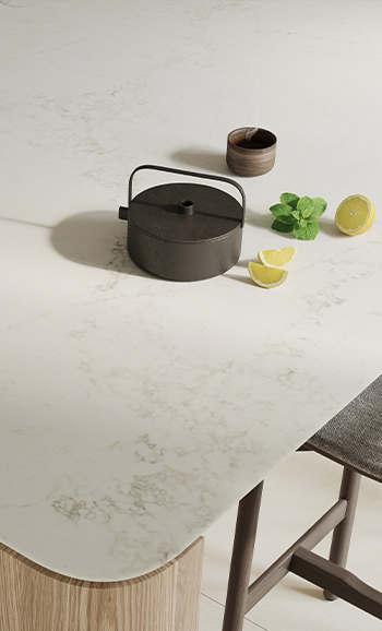Caesarstone ICON 8100 Calacatta Lacebound kitchen