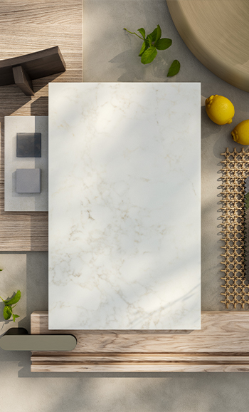 Caesarstone ICON 8100 Calacatta Lacebound moddboard