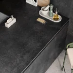 Caesarstone Porcelain 311 Graphite Metal black kitchen