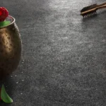 Caesarstone Porcelain 311 Graphite Metal black surface