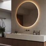 Caesarstone Mineral ICON 8252 Sedara beige bathroom