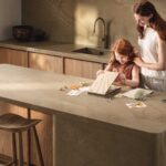 Caesarstone mineral icon 8521 WildTaj kitchen