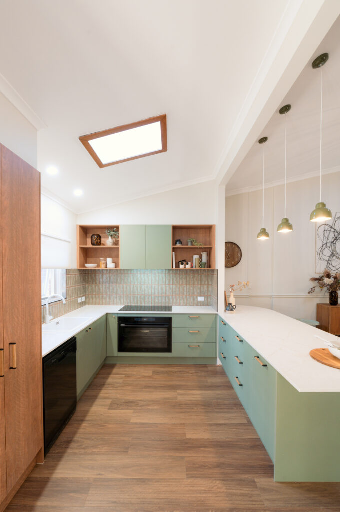Rostrevor SA kitchen featuring Caesarstone<sup>®</sup> ICON™ Rossa Nova benchtop in a modern family home