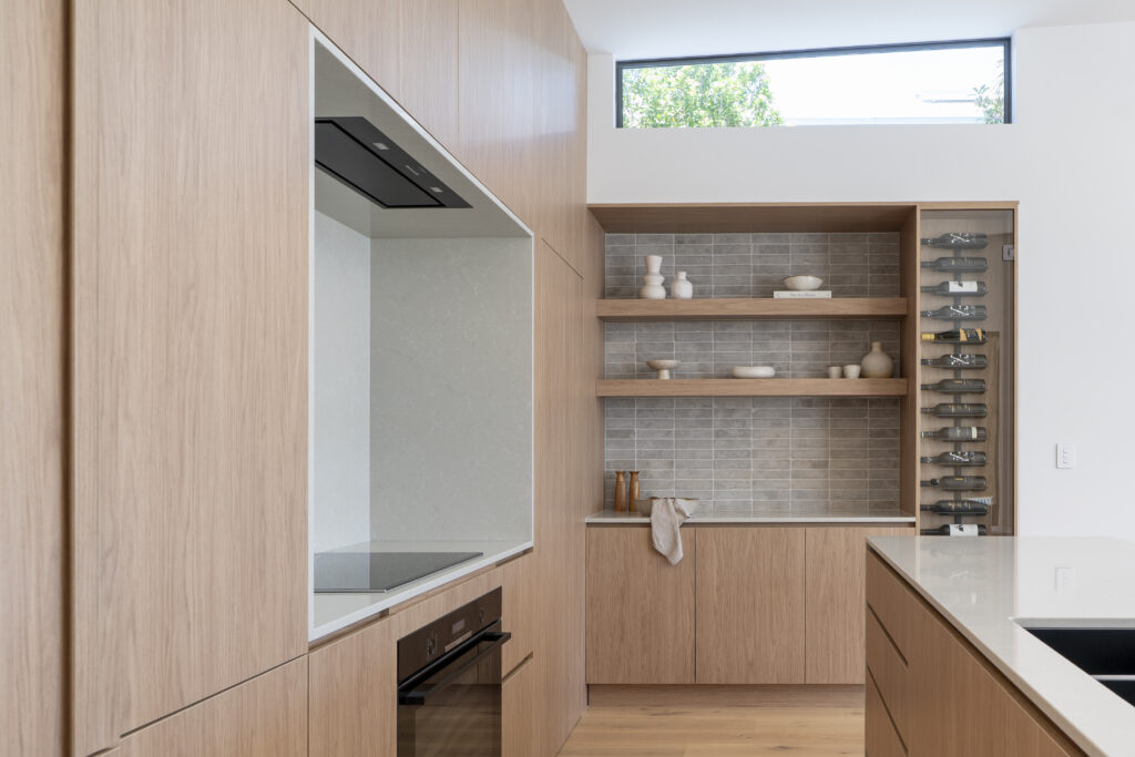Kitchen island with Brillianza™ surface and refined edge detailing