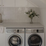 Caesarstone ICON 5444 Lunar Frost in laundry room