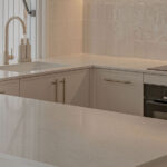 Caesarstone ICON 5444 Lunar Frost in modern kitchen