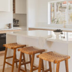 Caesarstone 5144 Rossa Nova in modern white kitchen - AU project